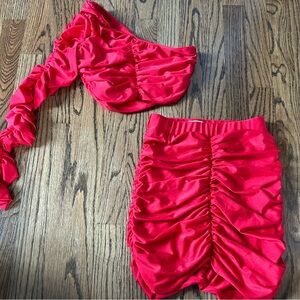 ADIKA red skirt set